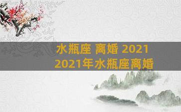 水瓶座 离婚 2021 2021年水瓶座离婚